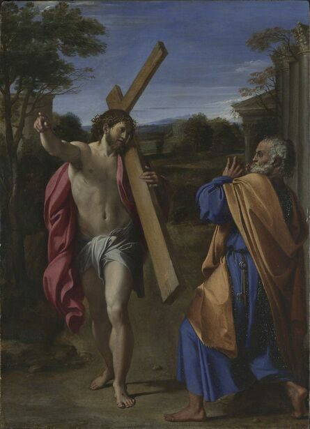 Annibale Carracci, ‘Christ appearing to Saint Peter on the Appian Way (Domine, Quo Vadis?)’, 1560-1609