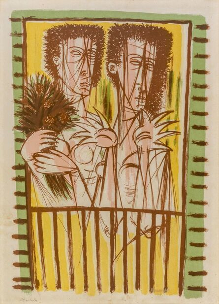 Giuseppe Migneco, ‘Donne al balcone’, 1960
