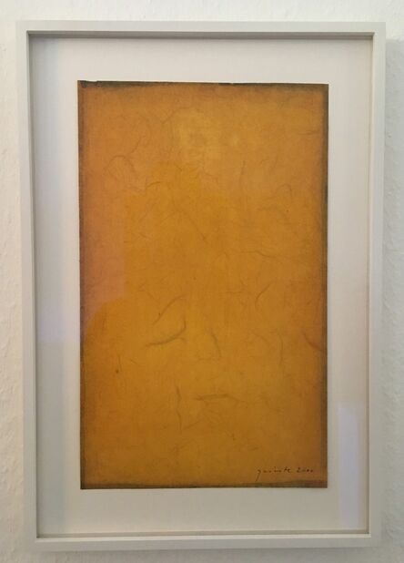 Lothar Quinte, ‘Yellow gouache’, 2000