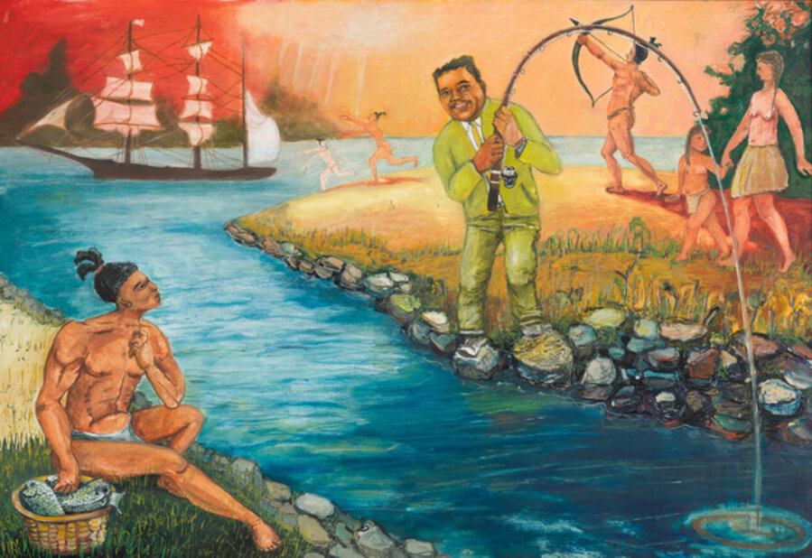 Fats Went Fishing With the Natives