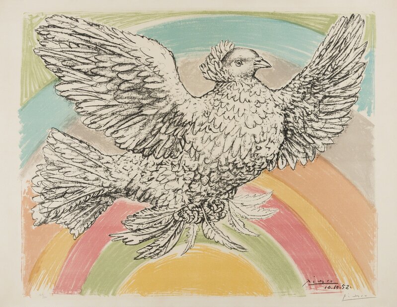 Pablo Picasso, ‘Colombe Volant (Bloch 712; Mourlot 214)’, 1952, Print, Lithograph printed in colours, on Arches paper, Forum Auctions