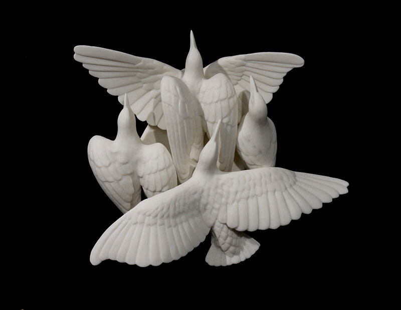 Laurel Roth, ‘Flock #19’, 2020, Sculpture, Porcelain, Catharine Clark Gallery