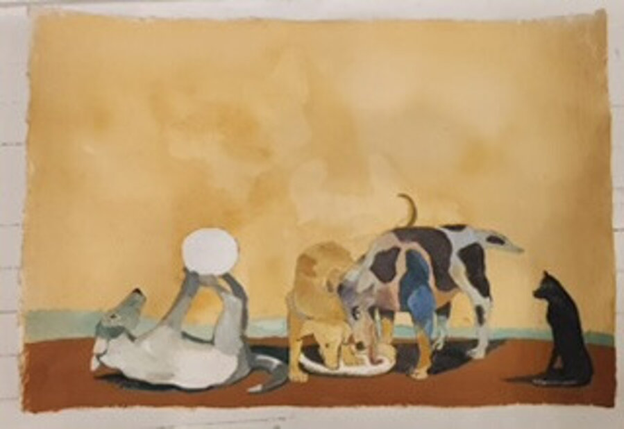 Dogs at play