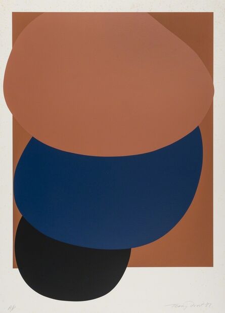 Terry Frost, ‘Brown, Blue and Black Descending (Kemp 78)’, 1981