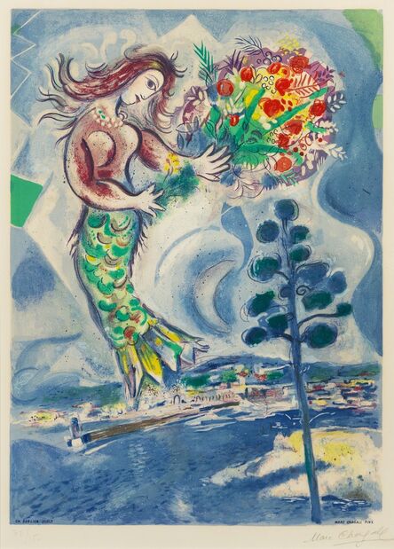 Marc Chagall, ‘Sirène au pin from Nice et la Côte d'Azur’