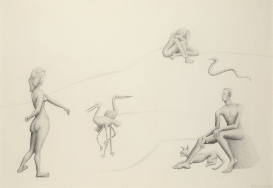 Untitled (figures with animals)