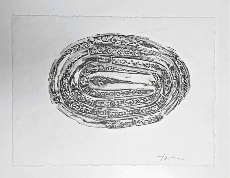 Jean Shin, ‘Annual Rings SC’, 2015, Drawing, Collage or other Work on Paper, Graphite Rubbing on Rice Paper, Alpha 137 Gallery