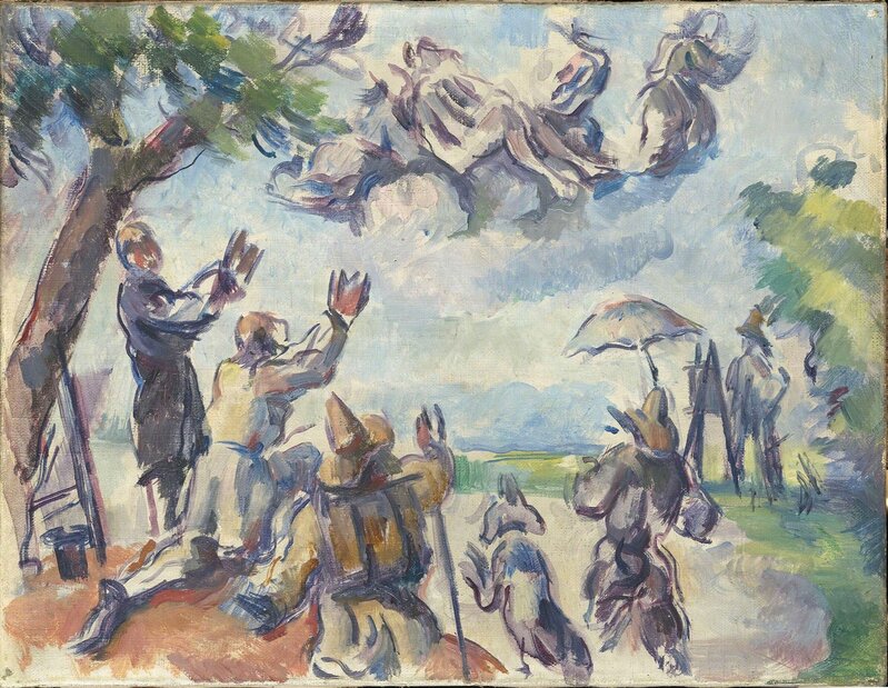 Paul Cézanne, ‘Apotheosis of Delacroix’, 1890-1894, Painting, Oil on canvas, The National Gallery, London
