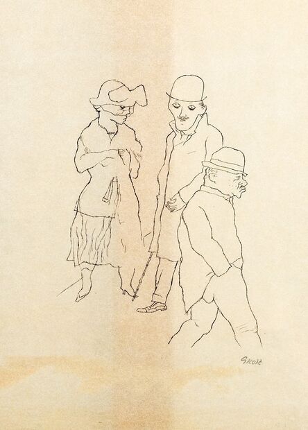 George Grosz, ‘Three figures’, 1920