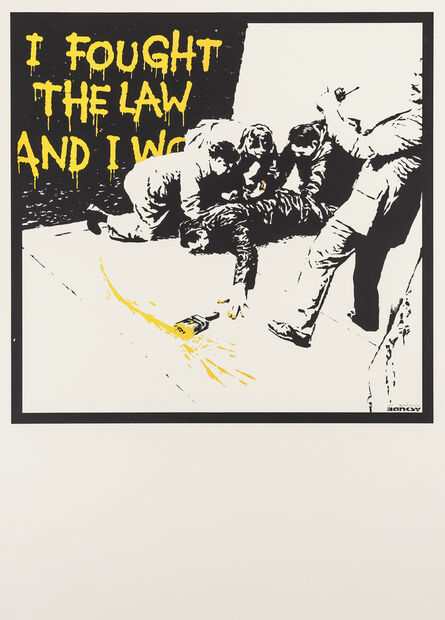 Banksy, ‘I Fought The Law (Colour AP) (Signed)’, 2004