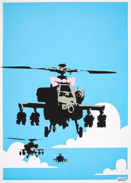 Banksy, ‘Happy Choppers (Signed)’, 2003