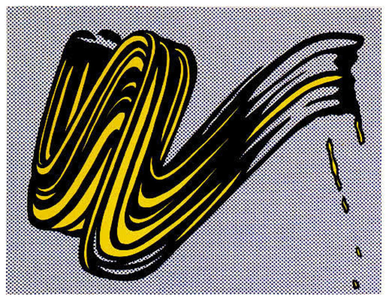 Roy Lichtenstein, ‘Brushstroke,’, 1995, Print, Screenprint on heavy, white wove paper, ARUSHI Gallery 