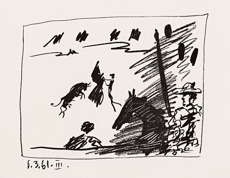 Pablo Picasso, ‘Jeu de la Cape’, 1961, Print, Lithograph in black ink, michael lisi / contemporary art