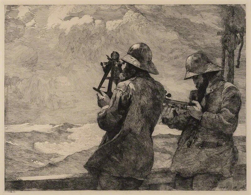 Winslow Homer, ‘Eight Bells (Goodrich 96)’, 1887, Print, Etching, on imitation Japan paper, with the anchor and dial remarqués, Doyle