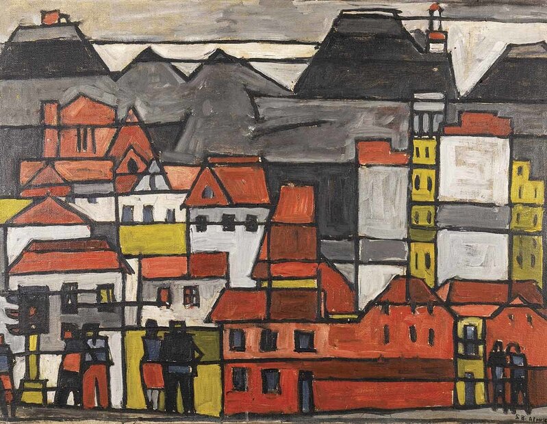 Julio Alpuy, ‘Constructivo Bogotá - Colombia 1958’, 1958, Painting, Oil on canvas, Tazart