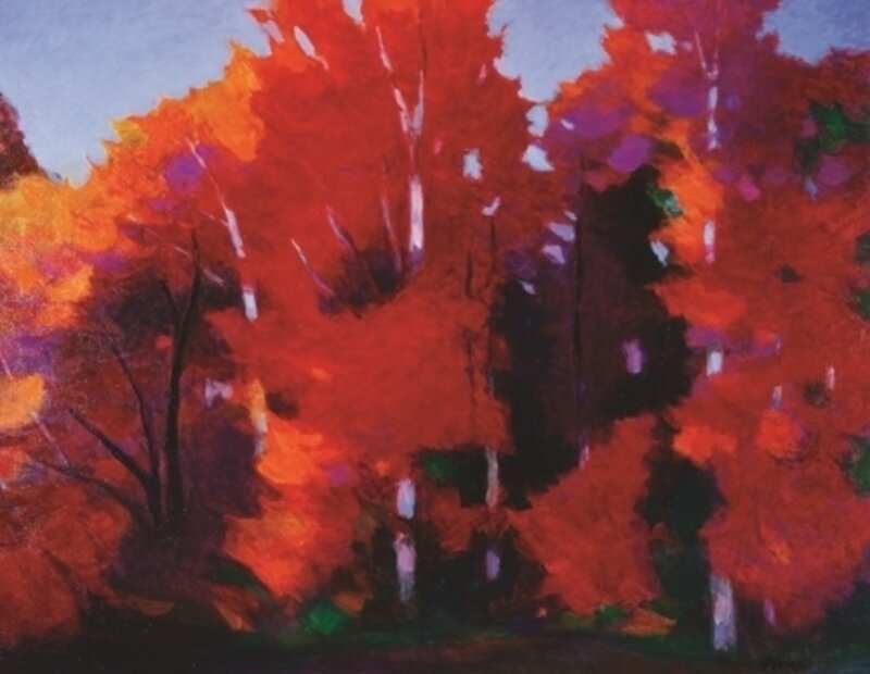 Tadashi Asoma, ‘Red Autumn’, 2009, Painting, Oil on canvas, Findlay Galleries