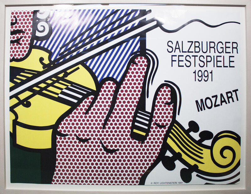 Roy Lichtenstein, ‘Roy Lichtenstein - Salzburger Festspiele 1991 - 1991 Offset Lithograph 29" x 38"’, 1991, Print, Offset Lithograph, ArtWise