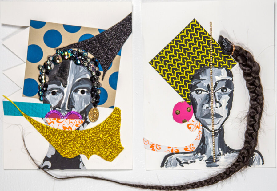 Hotel Room Collages, Charlottesville, VA (2 Black Girls)
