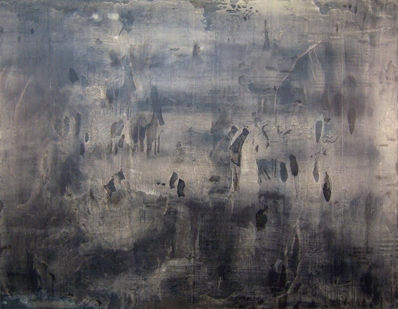 Sungyee Kim, ‘Stone Field’, 2007, Painting, Sumi ink and mixed media on panel, Mindy Solomon Gallery
