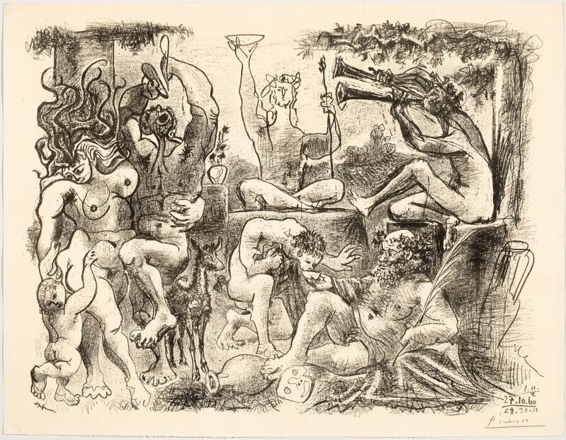 Pablo Picasso, ‘Hommage à Bacchus’, 1960, Print, Lithograph, Koller Auctions