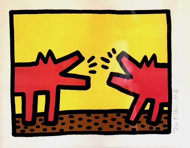 Keith Haring, ‘Barking Dogs from Pop Shop Quad IV’, 1989, Print, Silkscreen on paper, Artsy x Rago/Wright
