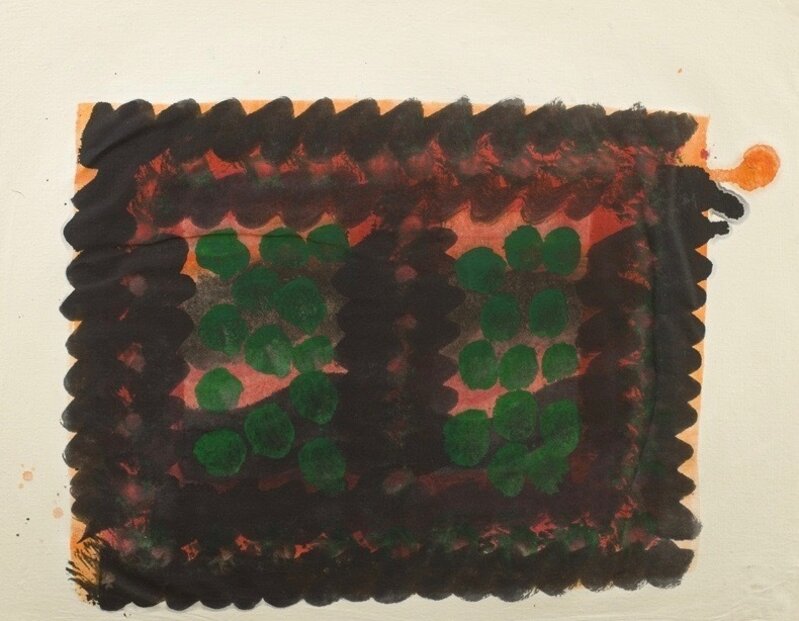 Howard Hodgkin, ‘Window (Indian Leaves)’, 1978, Drawing, Collage or other Work on Paper, Indian textile dyes on paper, Piano Nobile