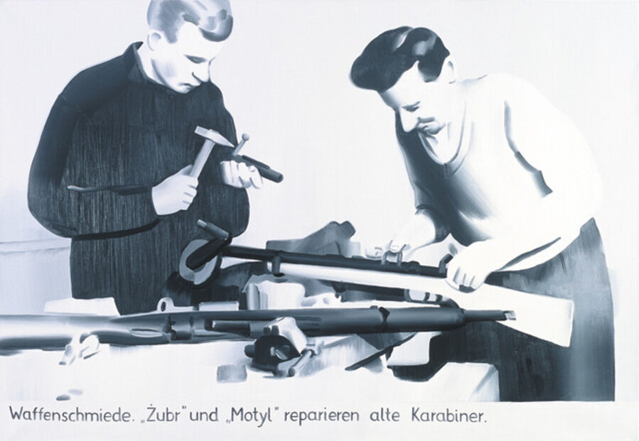 Waffenschmiede. "Zubr" u. "Motyl" reparieren alte Karabiner.