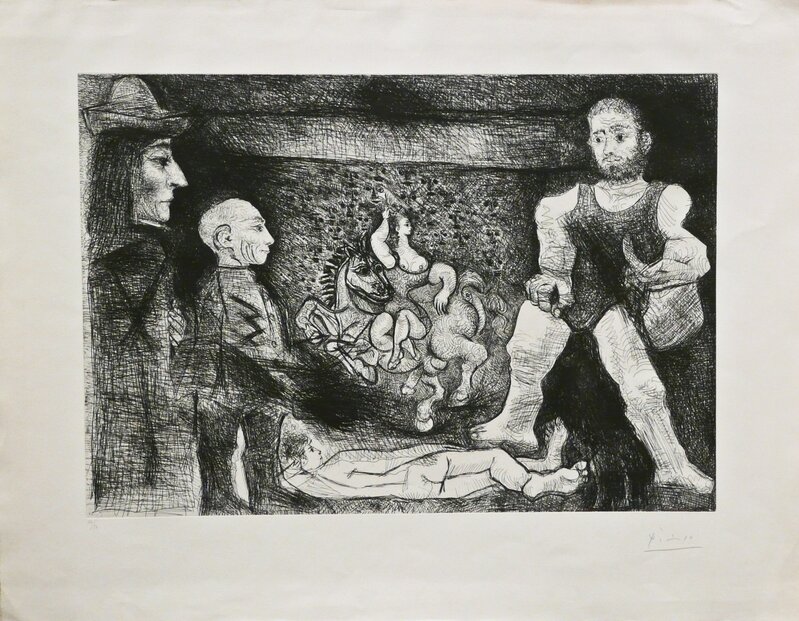 Pablo Picasso, ‘Picasso, son oeuvre, et son Public’, 1968, Print, Etching, John Szoke
