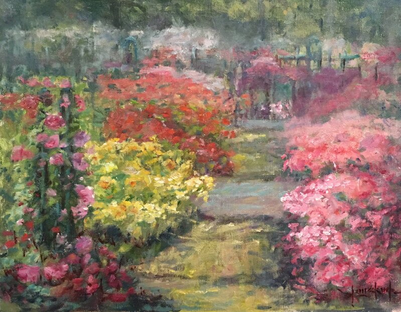 Janice Kirsh, ‘Fragant Rose Garden’, 2017, Painting, Oil on Linen, New York Botanical Gardens Benefit Auction