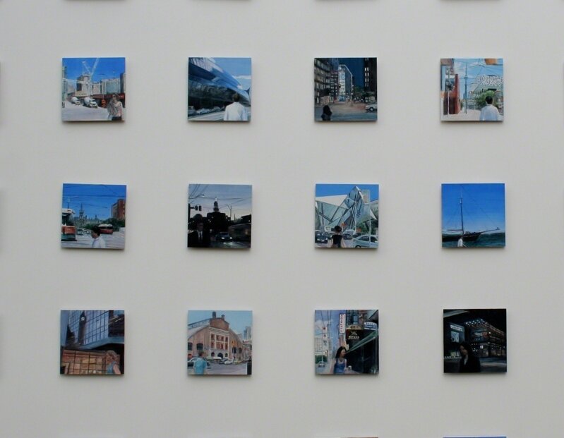 Gro Thorsen, ‘City to City, Toronto, detail from series of 35’, 2012, Painting, Oil on aluminium, Jill George Gallery