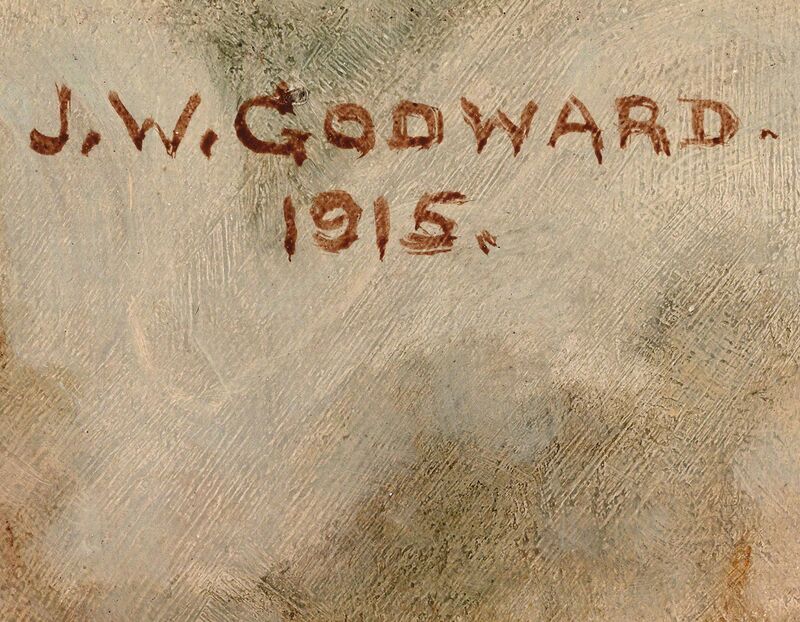 John William Godward, ‘Myrhinna’, 1915, Painting, Oil on canvas,  M.S. Rau