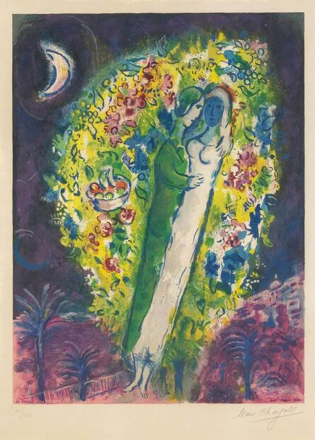 After Marc Chagall, ‘COUPLE DANS LES MIMOSAS (MOURLOT CS. 32)’, 1967