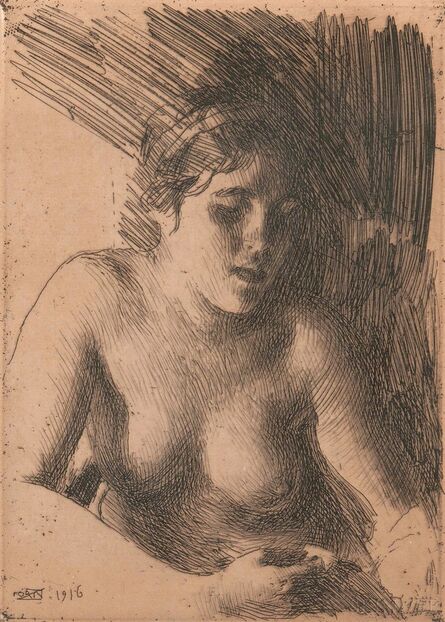 Anders Leonard Zorn, ‘Bust’, 1916