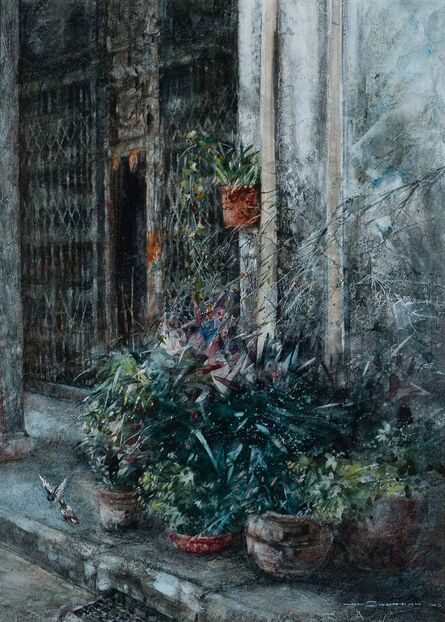 Wan Soon Kam, ‘Pots of Plants in front of a House’, 1993