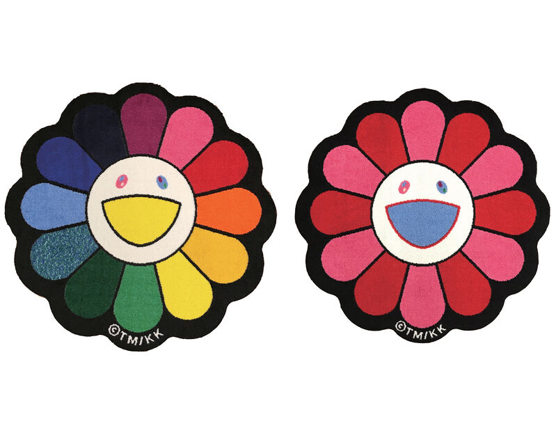 Takashi Murakami, ‘Flower Floor Mat Set’, Other, 100% Acrylic, Gin Huang Gallery Gallery Auction