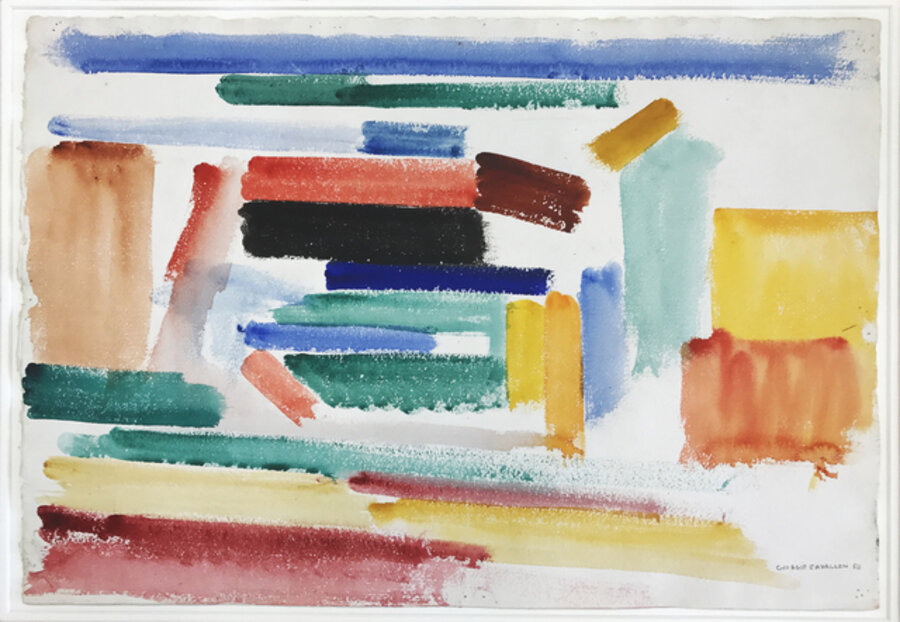 Abstraction with Red, Green and Orange