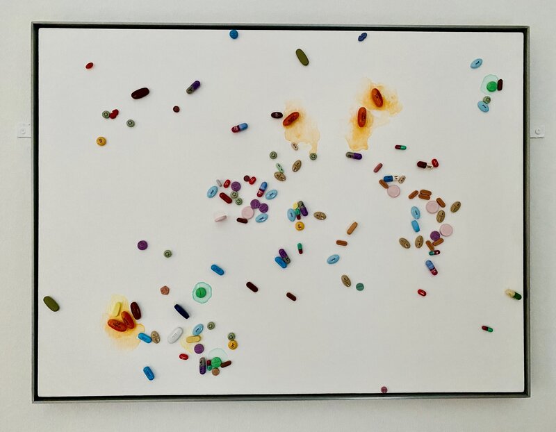 Damien Hirst, ‘These Days’, 2008-2009, Painting, Metal, resin, plaster pills and watercolour on canvas stretched on aluminum, Artsy x Forum Auctions
