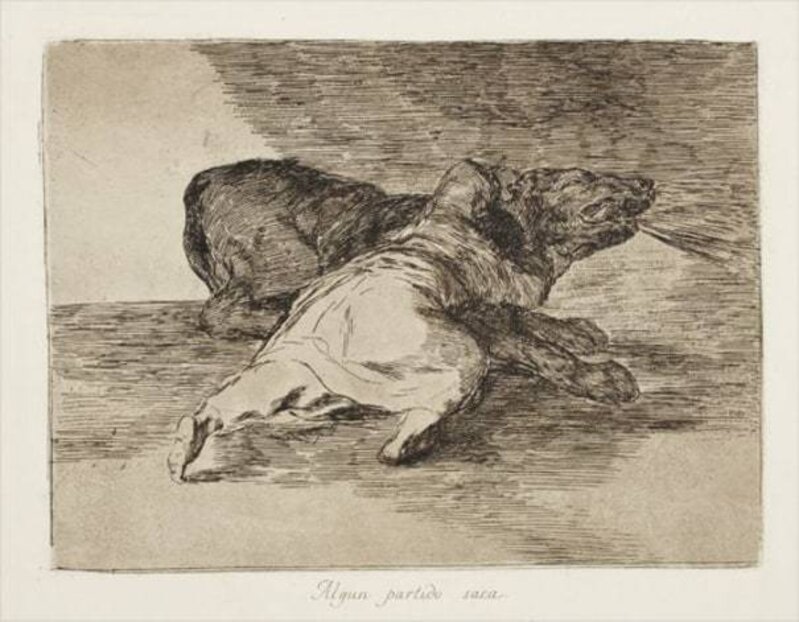 Francisco de Goya, ‘ALGUN PARTIDO SACA (HE GETS SOMETHING OUT OF IT)’, 1863, Print, Etching, bG Gallery