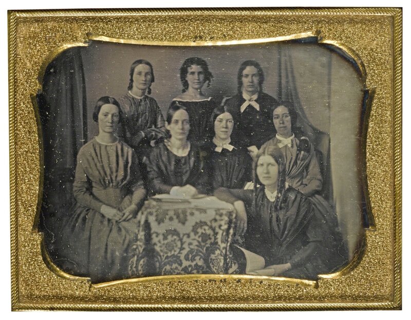 Anonymous American Photographer, ‘Literary Club of Groveland, Massachusetts’, 1844, Photography, Quarter-plate daguerreotype, cased, Sotheby's