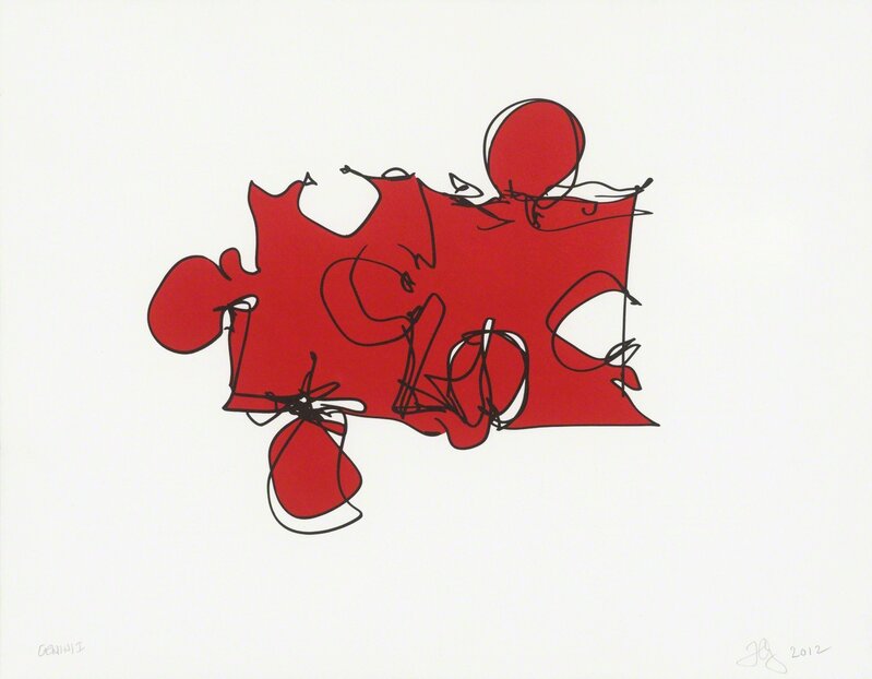 Frank Gehry, ‘Puzzled #4 (State B)’, 2013, Print, 2 color lithograph, Gemini G.E.L.