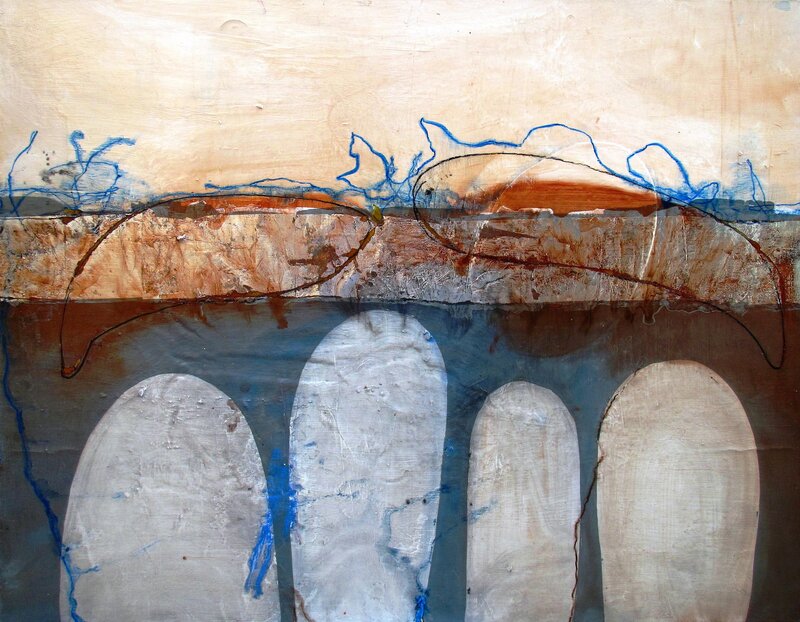 Conchita Carambano, ‘Seaweed Above us’, 2013, Painting, Mixed Media, Wentworth Galleries
