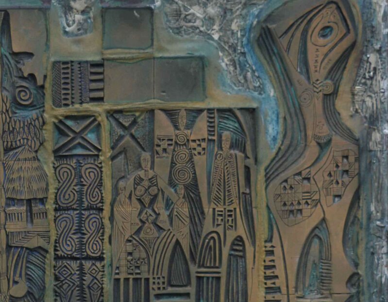 Bruce Onobrakpeya, ‘Okerevbu Mould’, 1967, Painting, Mould, The Hourglass Gallery