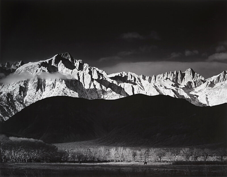 Ansel Adams, ‘Sierra Nevada from Lone Pine’, 1944, Photography, Gelatin silver print, Scott Nichols Gallery