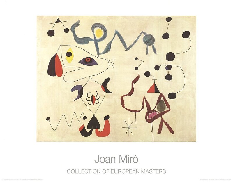 Joan Miró, ‘Femmes et Oiseau la nuit’, 1986, Print, Offset Lithograph, ArtWise