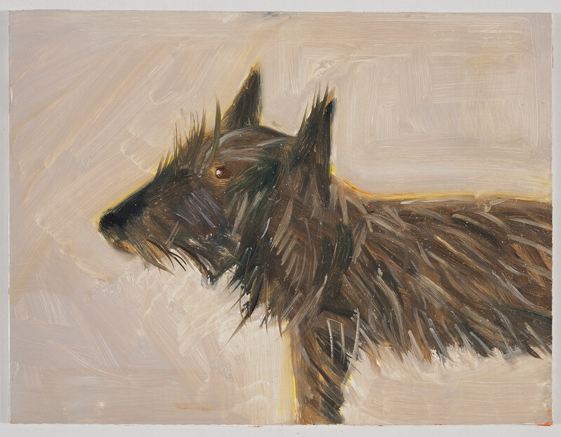 Alex Katz, ‘Untitled (Dog)’, 2012, Painting, Oil on board, Galerie Klüser