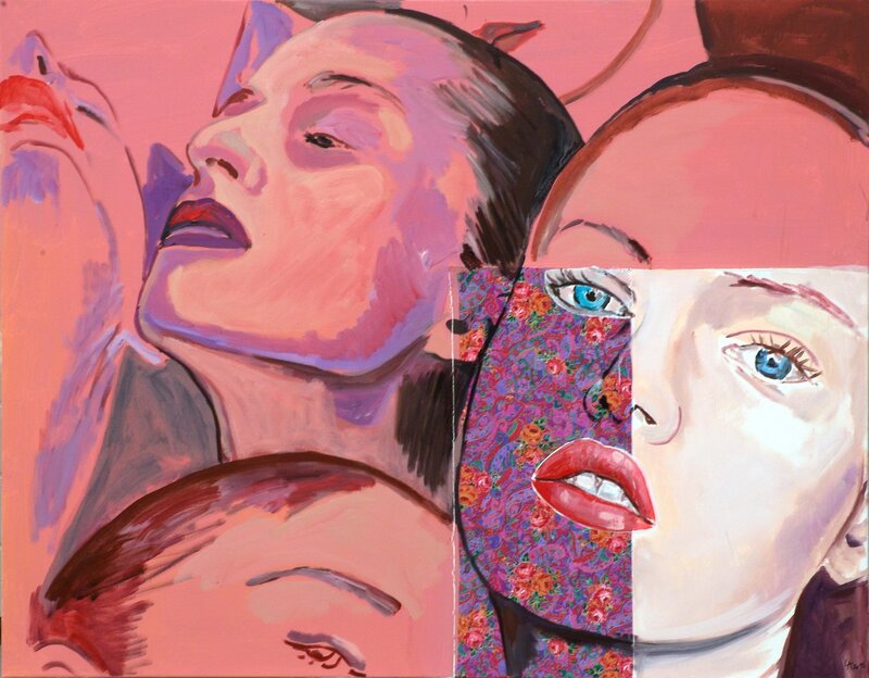 Ágnes Lörincz, ‘Tiefenwirksam’, 2013, Oil and fabric on canvas, Galerie Kunstkomplex