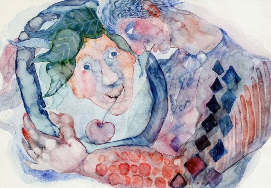 Man and Dionysus (Young man with reflection in mirror)