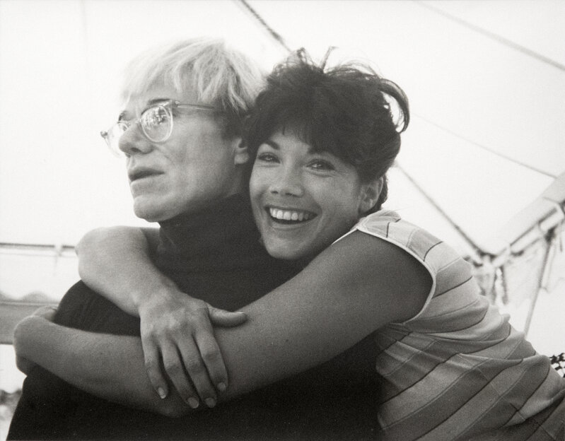 Andy Warhol, ‘Andy and Barbi Benton’, 1981-1986, Photography, Unique silver gelatin print, Heather James Fine Art