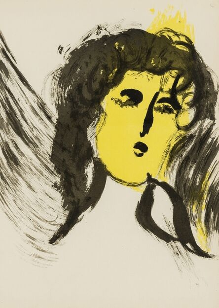 Marc Chagall, ‘The Angel (from Verve Vol. VIII) (Cramer 25; Mourlot 120)’, 1956