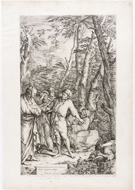 Salvator Rosa, ‘Diogenes casting away his bowl’, 1661-1662